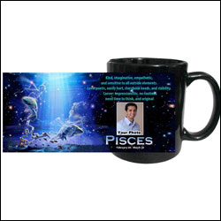 "Personalised Zodiac Mug - Pisces (Feb19 - Mar20) - Click here to View more details about this Product